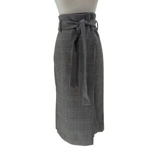 Zara Woman Plaid High-Waisted Pencil Skirt Size S